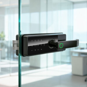 Smart Lock for Commercial Glass Doors Application