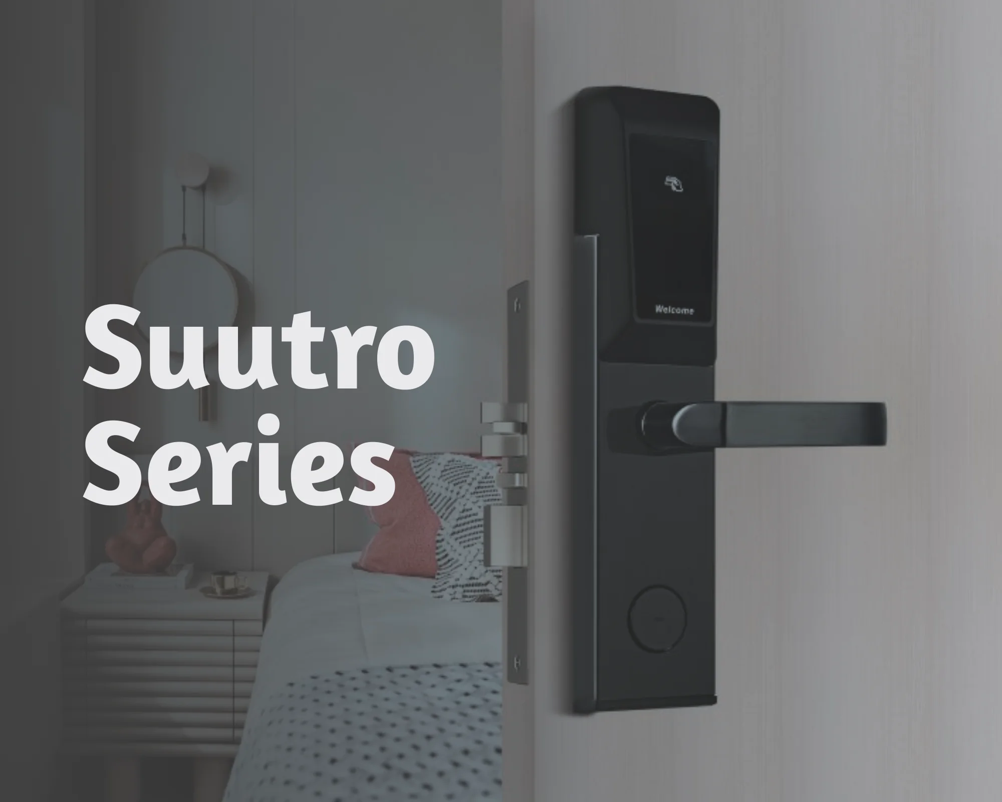 Serrure Électronique pour Hôtel | RFID & Carte Magnétique | Série Suutro