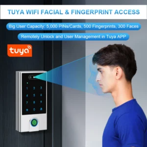 Biometric Access Control System with Fingerprint Readers Abalaible in Tuya App Control and Face Recogntion & Fingerprint Access