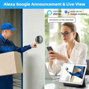 Wireless Peephole Camera Details with Built-in Intercom Function